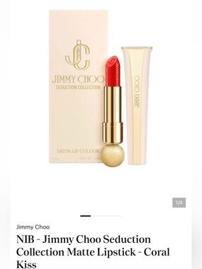Jimmy Choo 004 CORAL KISS Satin Lip Colour